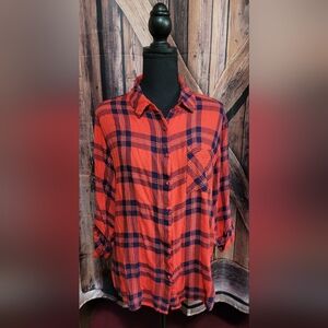 Hester & Orchard Women's Soft Flannel Large Shirt